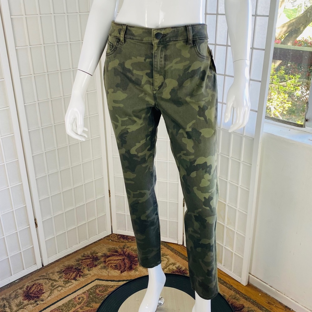 NWT, DL1961, Florence Skinny Mid Rise Instasculpt Camoflauge Ankle Pants, 32.